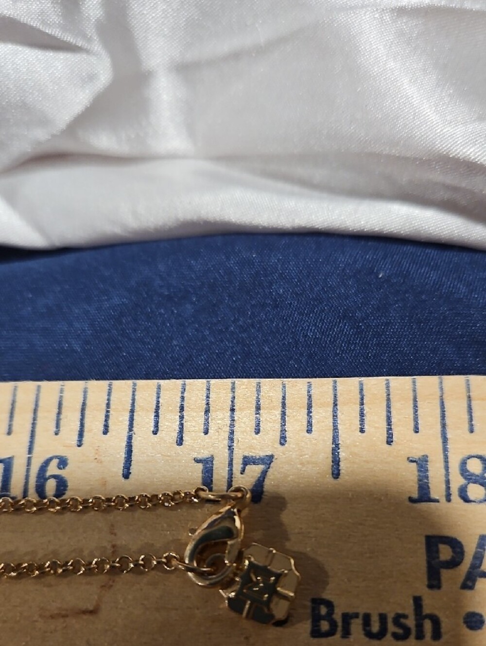 Monet Two-Tone Gold and Silver Beaded Long Necklace - Picture 3 of 3